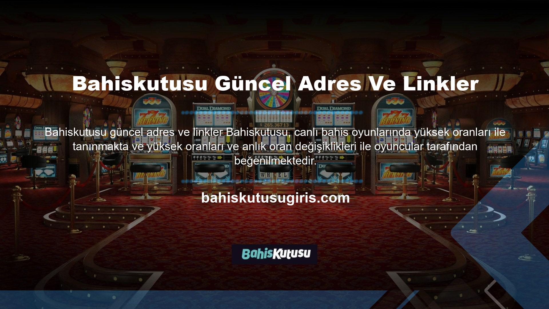 Şüphesiz avantajı, sitenin gerçek zamanlı olarak canlı casino oyunları oynamanıza ve bahis oynamanıza izin vermesi ve tüm bu odaların Türkçe dil desteği olmasıdır