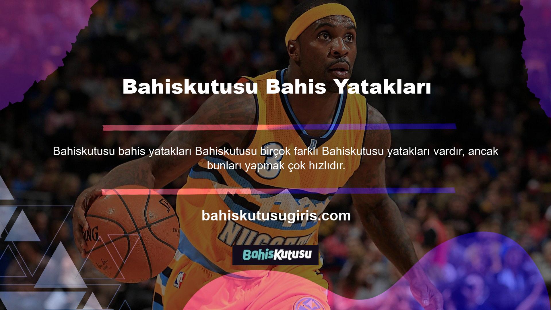 Olası site kullanıcıları paralarını yatırmak için farklı yollar arasından seçim yapabilirler
